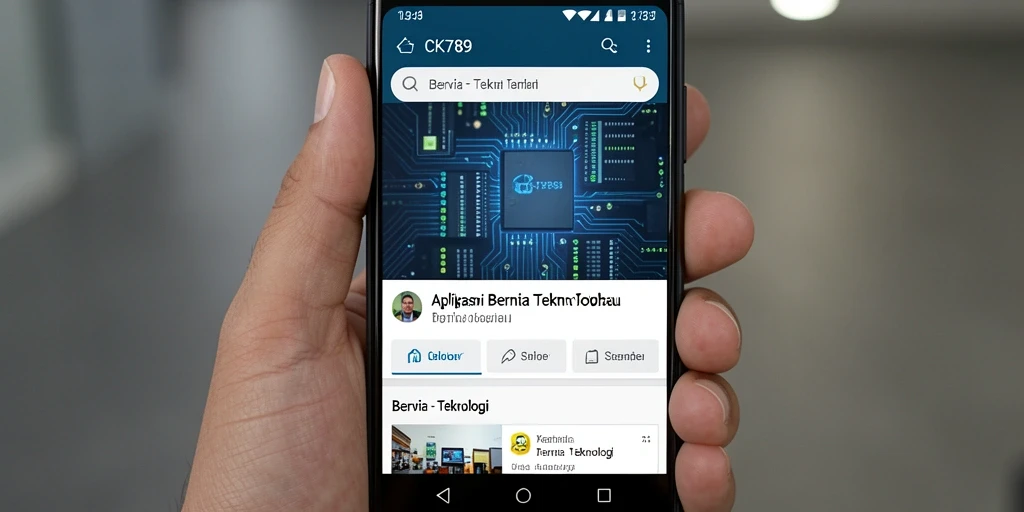 Antarmuka aplikasi CK789 yang modern dan fungsional.
