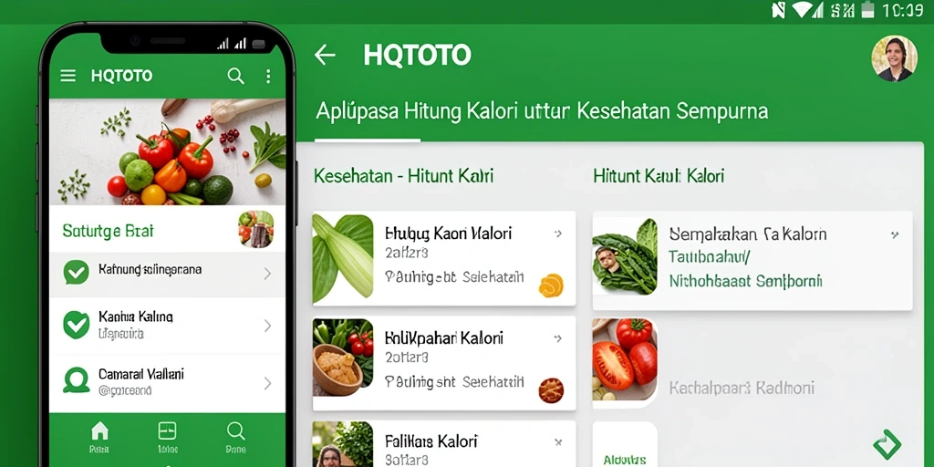 Tampilan antarmuka HQTOTO yang sederhana dan fungsional untuk menghitung kalori.