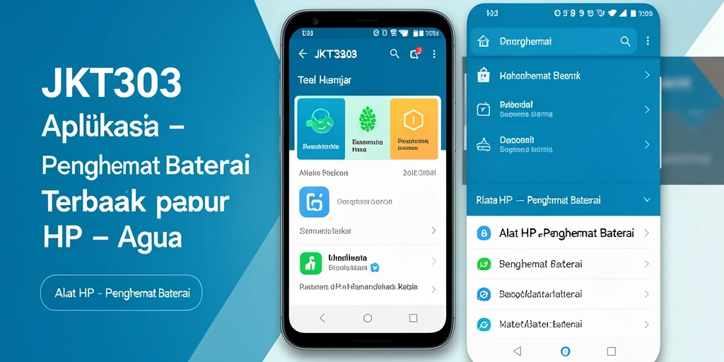 Tampilan antarmuka JKT303 yang sederhana dan efisien untuk penghematan baterai.