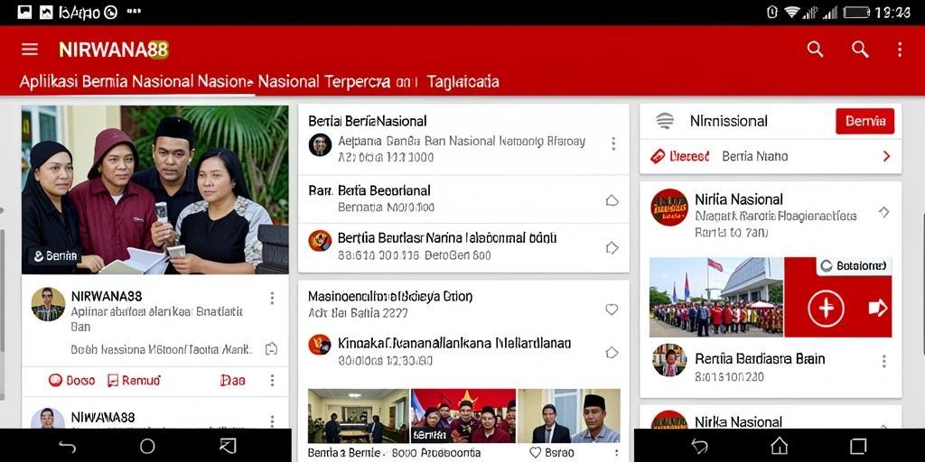Screenshot antarmuka NIRWANA88 menampilkan berita nasional terbaru.
