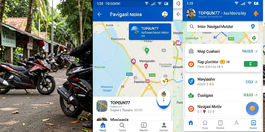 Antarmuka aplikasi TOPGUN77 yang intuitif dan informatif.