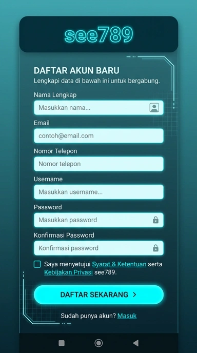 Buat Akun Baru di see789 Dengan Mudah